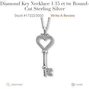SOLD- Jared Diamond Key Pendant 1/15 ct TW Round Cut
